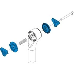 Hope Seatpost Rail Clamp Kit - Circular - HSPCRK - Black