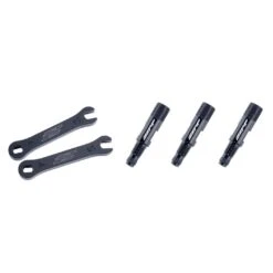 ZIPP Tangente Valve Extender Kit - Knurled - For Non Presta Valve Cores - Black