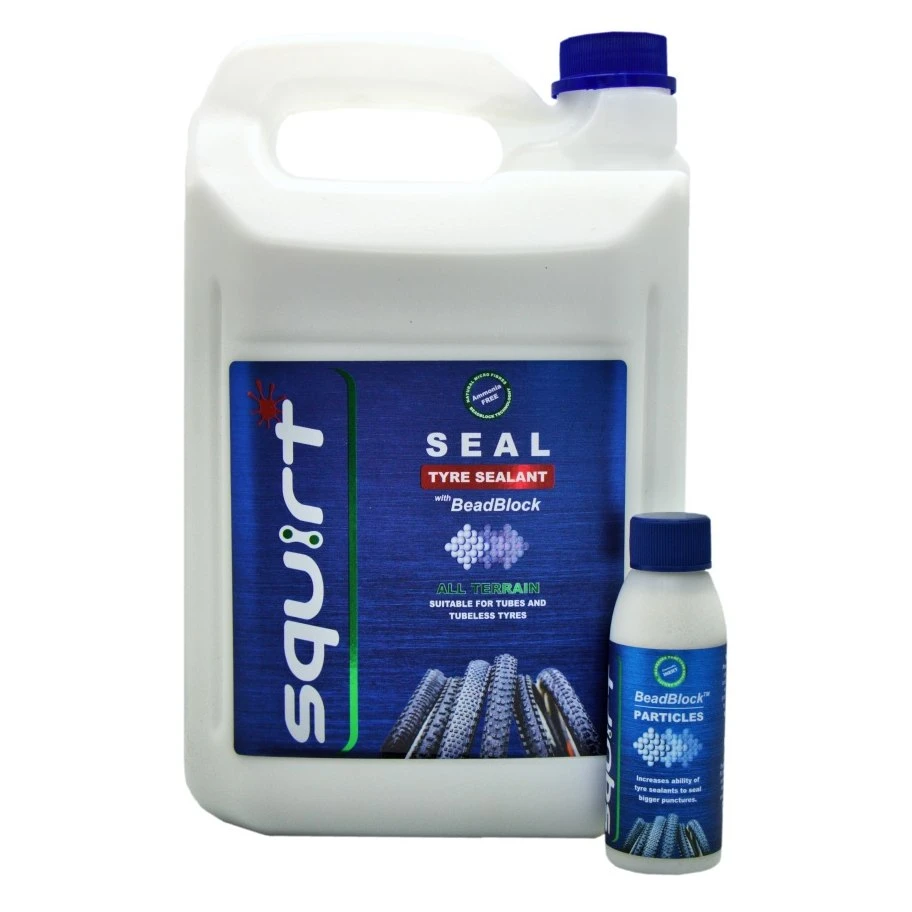 Squirt Seal Latex BeadBlock Tire Sealant - 5000ml 1 Squirt Seal Latex BeadBlock Tire Sealant - 5000ml