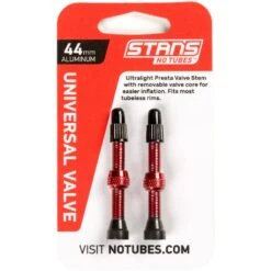 Stan's NoTubes Universal Valve Tubeless - 55mm (1 Paire) - Rouge