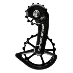 CeramicSpeed OSPW Système De Galets De Dérailleur - Pour Shimano R9200/R8100 (12s) | 13/19 Dents | Roulements Revêtus - Noir