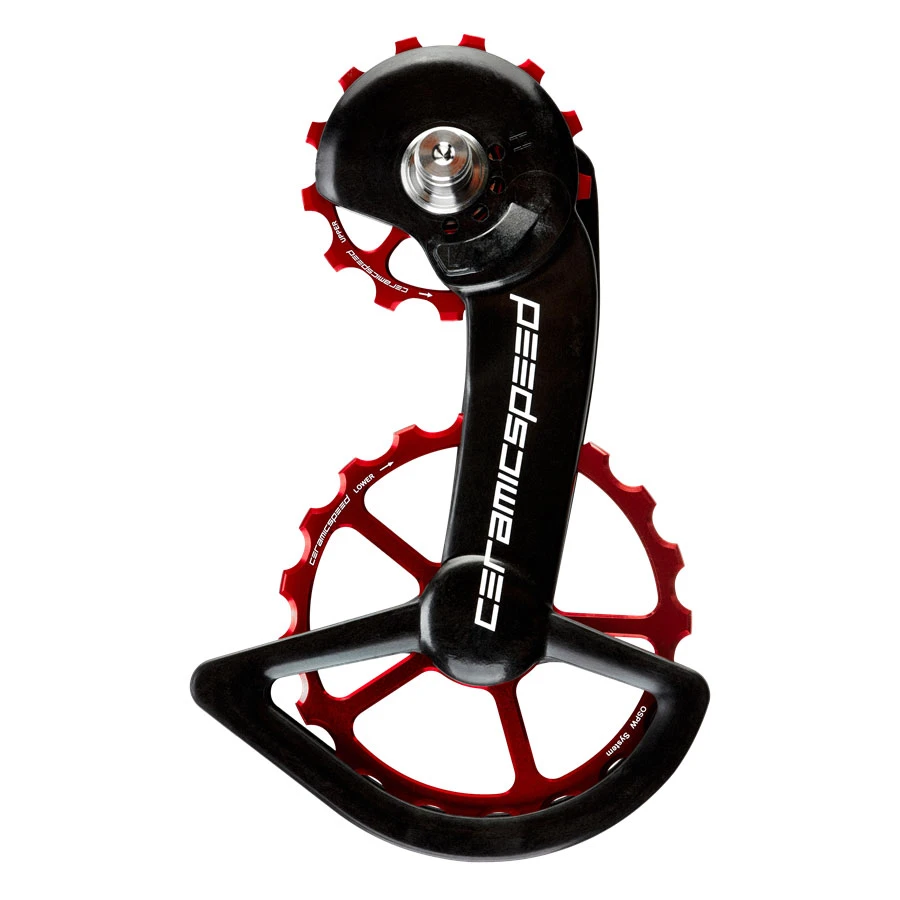 CeramicSpeed OSPW Système De Galets De Dérailleur - Pour Shimano R9200/R8100 (12s) | 13/19 Dents | Roulements Revêtus - Rouge 1 CeramicSpeed OSPW Système De Galets De Dérailleur - Pour Shimano R9200/R8100 (12s) | 13/19 Dents | Roulements Revêtus - Rouge