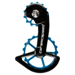 CeramicSpeed OSPW Système De Galets De Dérailleur - Pour Shimano R9100/R8000 (11s) | 13/19 Dents | Roulements Revêtus - Bleu