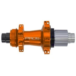 Hope Moyeu Arrière Straightpull - Pro 5 - Centerlock - 12x142mm | Shimano Micro Spline - Orange