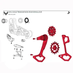 SRAM Kit D'Assemblage De Cage Pour Dérailleur Arrière XX SL Eagle - AXS | T-Type | B1 - 11.7518.104.010