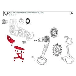 SRAM Kit De Capot Pour Dérailleur Arrière XX SL Eagle - AXS | T-Type | B1 - 11.7518.104.003