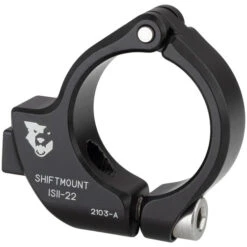Wolf-tooth Wolf Tooth ShiftMount Anneau De Serrage Pour Le Montage D'un Shimano I-Spec II Levier De Vitesse Sur Le Site MTB Guidon - 22,2 Mm - Noir